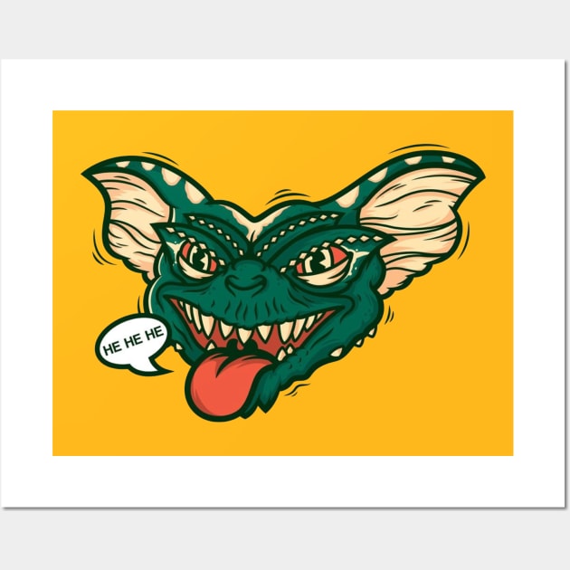 gremlins Wall Art by a cat cooking